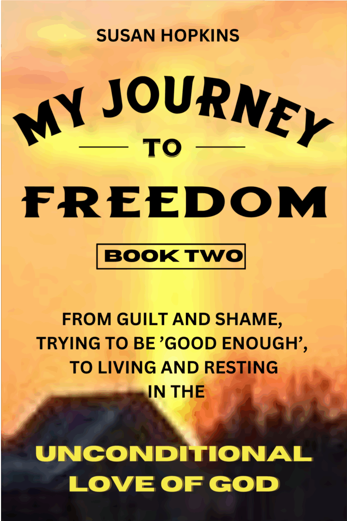 Book cover titled 'My Journey to Freedom, Book Two' with a motivational subtitle.